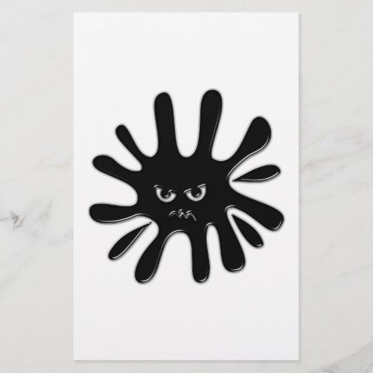 Angry Black Paint Splatter (Front)