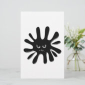 Angry Black Paint Splatter (Standing Front)