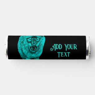 Angry Black Wolf in the Night Breath Savers® Mints