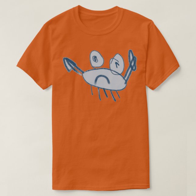 Angry Blue Crab by Sofia T-Shirt (Design Front)
