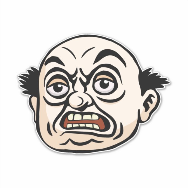 Angry Boss Sticker (Front)