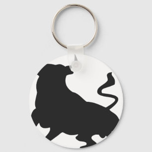 Angry bull keychain