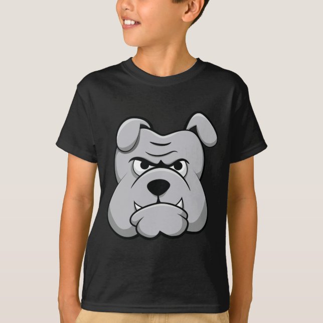 Angry bulldog face T-Shirt (Front)