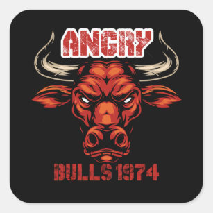 Bull red bull Stickers, Unique Designs