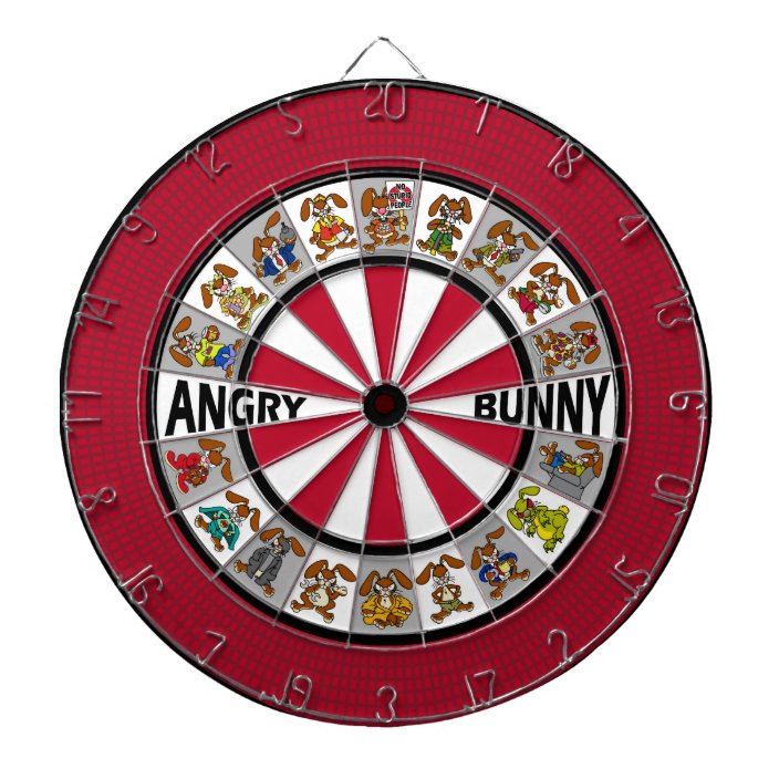 Angry Bunny Dart Board | Zazzle.com