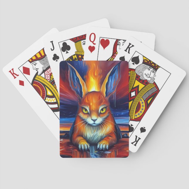 Angry Bunny  Poker Cards (Back)