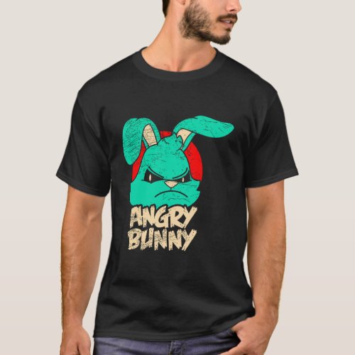 Angry Bunny Rabbit Lovers Cute Bunnies Happy Easte T_Shirt