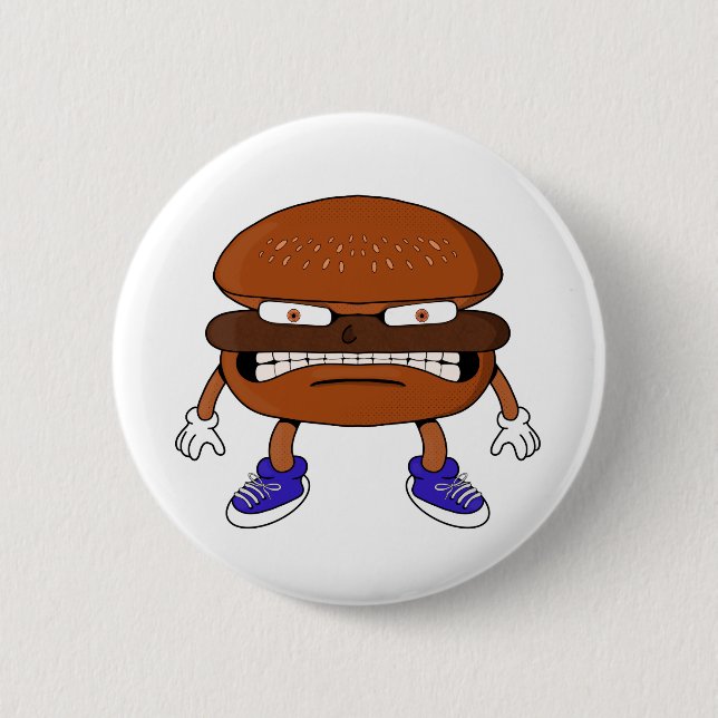 Angry Burger Button (Front)