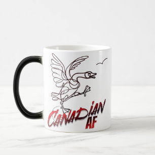 Angry Canada Goose Canadian AF Color Morph Mug