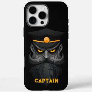 Angry Captain Black iPhone 16 Pro Max Case