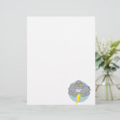 Angry Cartoon Black Cloud With Lightning (Standing Front)