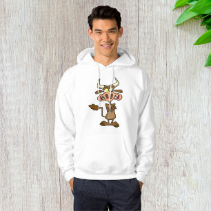 Angry Cartoon Bull Funny Grumpy Hoodie