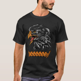 Angry Cartoon Eagle Bird  T-Shirt