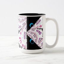 Angry Cartoon Eyes Rad Chic Geek Gamer Code Mug