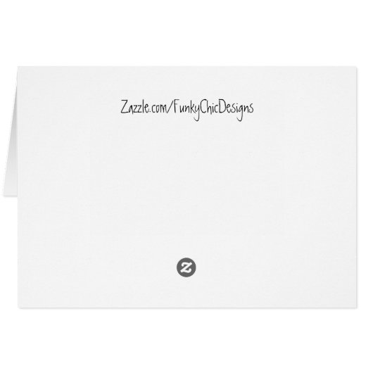 Angry Cat Hides in a Box - Funny Cat Card (Back Horizontal)