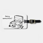 Angry Cat In Suitcase - Funny Gift For Travelers Luggage Tag at Zazzle