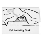 Angry Cat in the Bed sheets - He's invisible now (Front Horizontal)