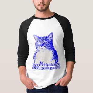 Angry cat meme for cat lovers and cat owners T-Shirt