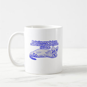 Angry cat meme for cat owners and kitty lovers coffee mug