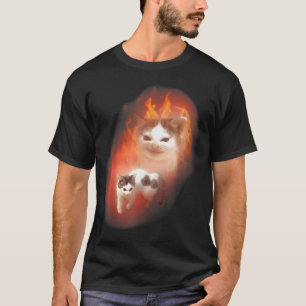 Angry Cat Meme Funny Silly Cat Kitten Lover Humor  T-Shirt