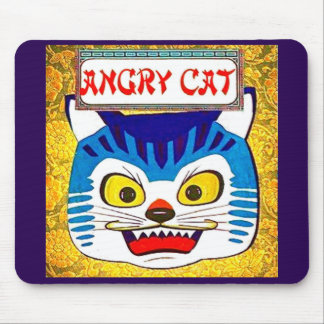 Angry Cat Mouse Pad