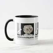 Angry cat mug to threaten people you don't like (Left)