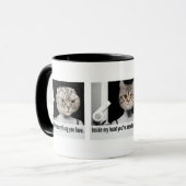 Angry cat mug to threaten people you don't like (Front Left)