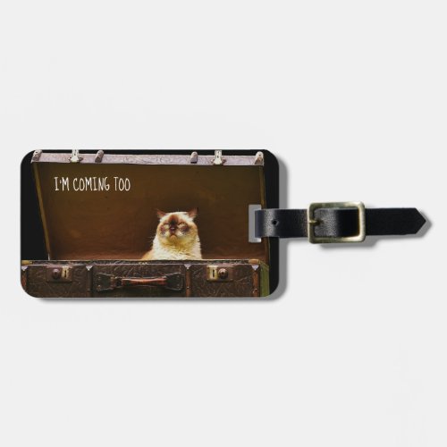Angry Cat Personalized Luggage TAG Funny Custom 3