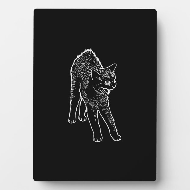 Angry cat  plaque (Front)