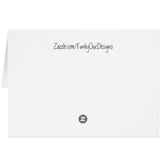 Angry Cat Sees Another Cat - Funny Cat Card (Back Horizontal)