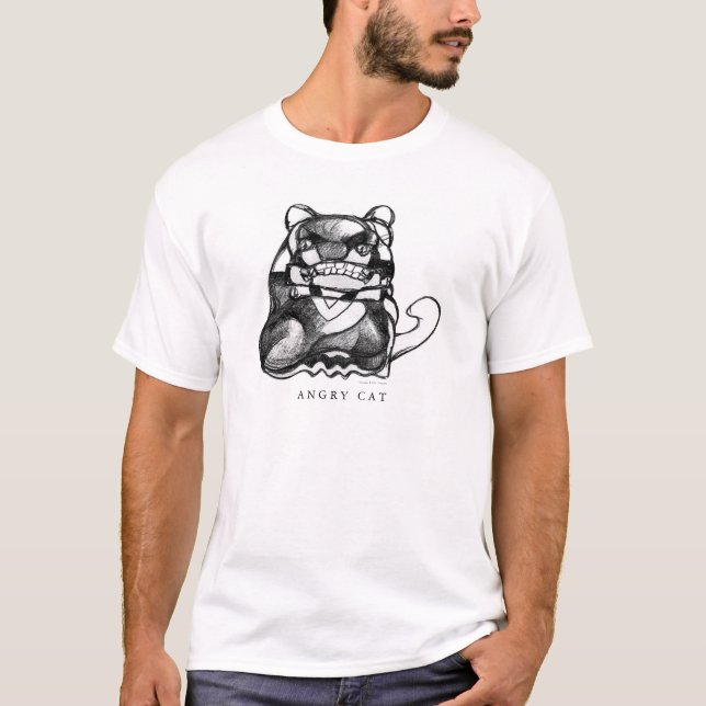 Angry Cat T-Shirt (Front)