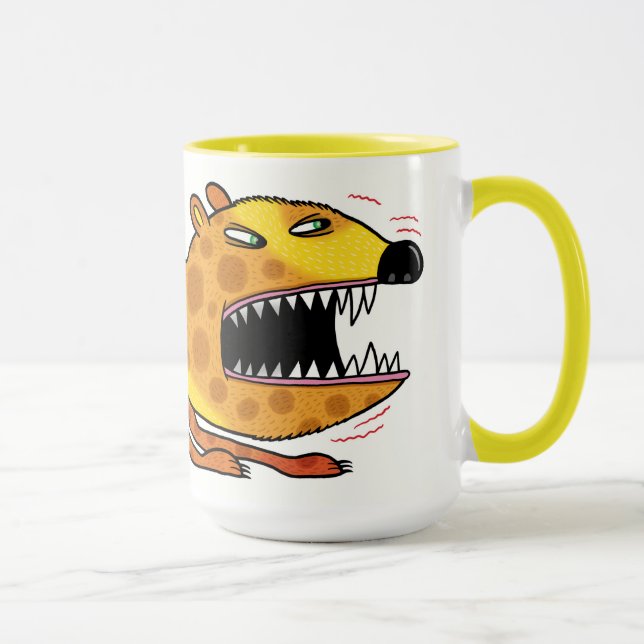 Angry cat tiger leopard mug (Right)