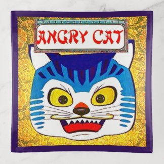 Angry Cat Trinket Tray