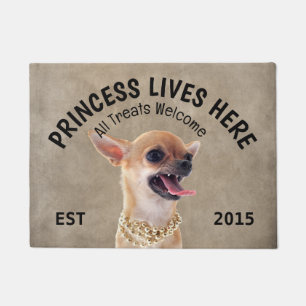 Angry Chihuahua Personalized Dog Lover Doormat