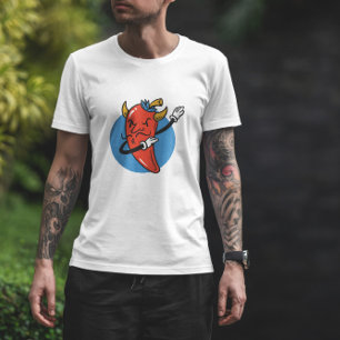 Angry Chili Food Dabbing T-Shirt