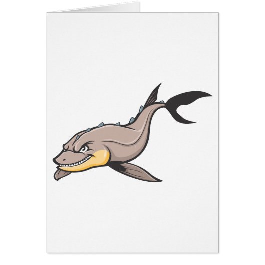 Angry Chinese Sturgeon Cards (Front)