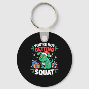 Angry Christmas Dog You're Not Getting Squat Holid Keychain