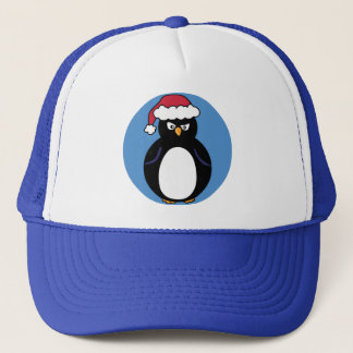 Angry Christmas Penguin Trucker Hat