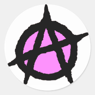 Angry Classic Round Sticker