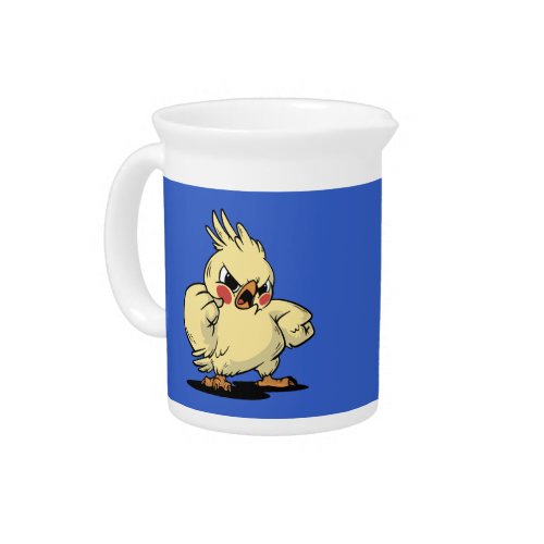 Angry cockatoo design beverage pitcher