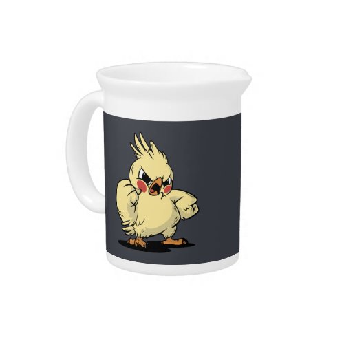 Angry cockatoo design beverage pitcher