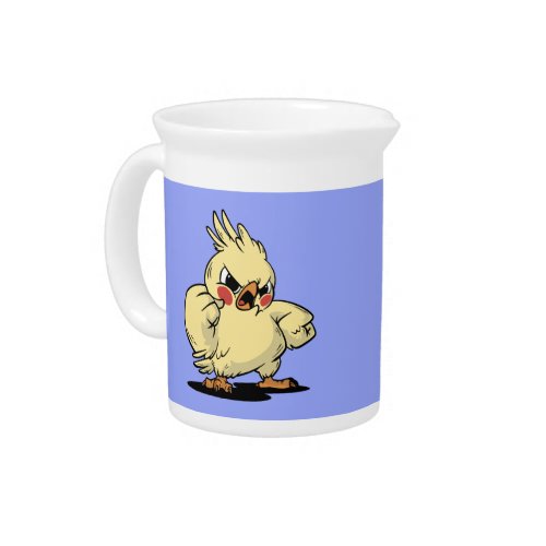 Angry cockatoo design beverage pitcher