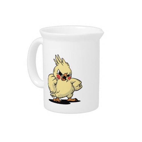 Angry cockatoo design beverage pitcher