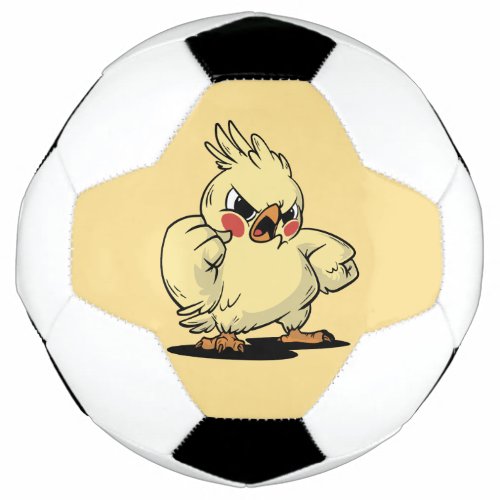 Angry cockatoo design soccer ball