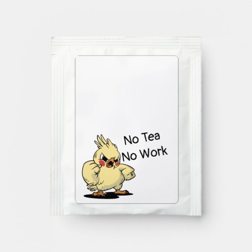 Angry cockatoo design tea bag drink mix