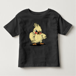 Angry cockatoo design toddler t-shirt