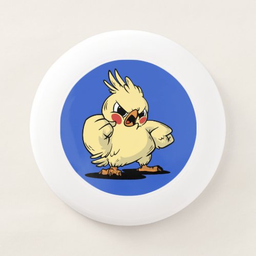 Angry cockatoo design Wham_O frisbee