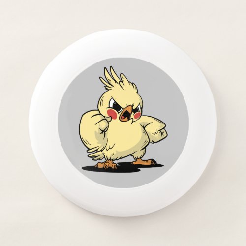 Angry cockatoo design Wham_O frisbee