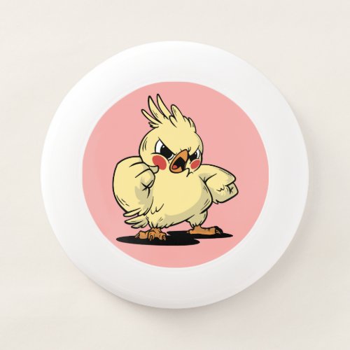 Angry cockatoo design Wham_O frisbee