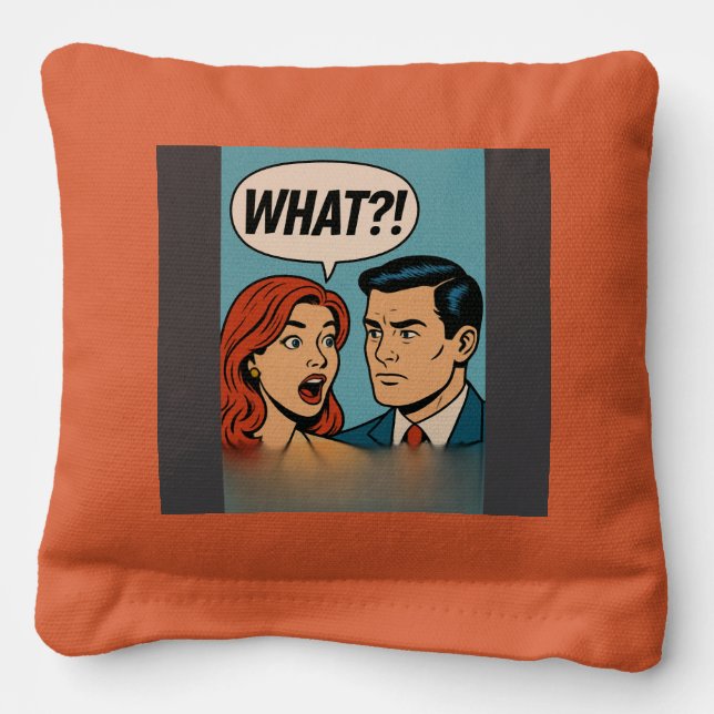 angry  cornhole bags (Front)